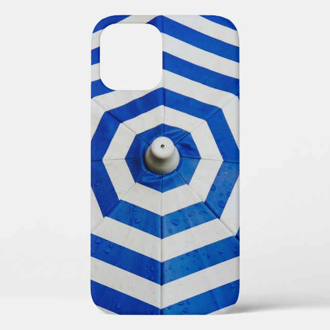 Opened striped umbrella Case-Mate iPhone case (Back)
