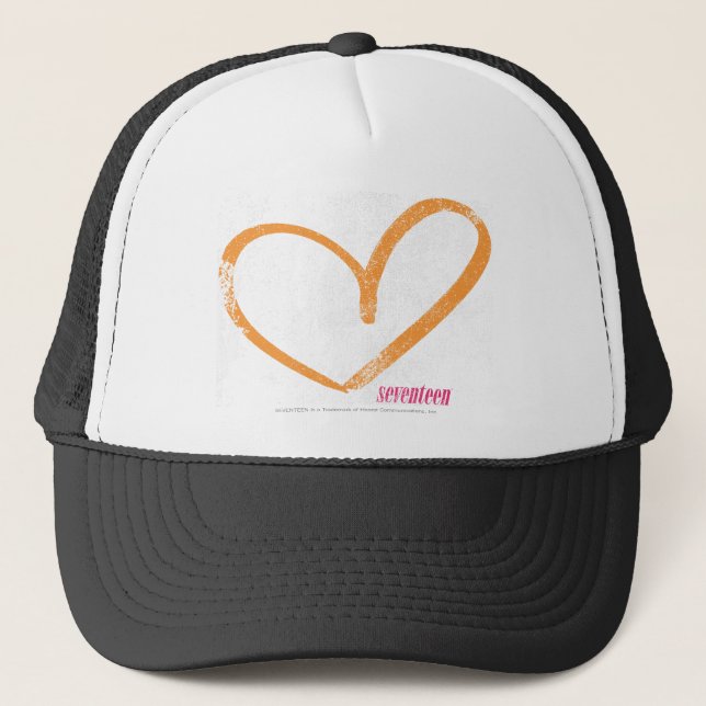 OpenHeart Orange Trucker Hat (Front)