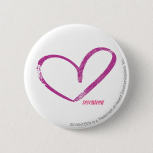 OpenHeart Purple 6 Cm Round Badge