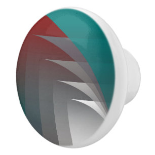 Opening curtains ceramic knob