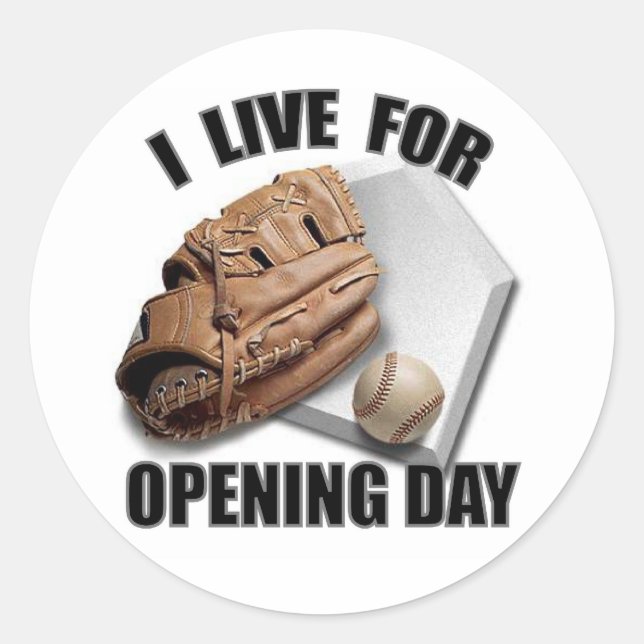 OPENING DAY CLASSIC ROUND STICKER (Front)