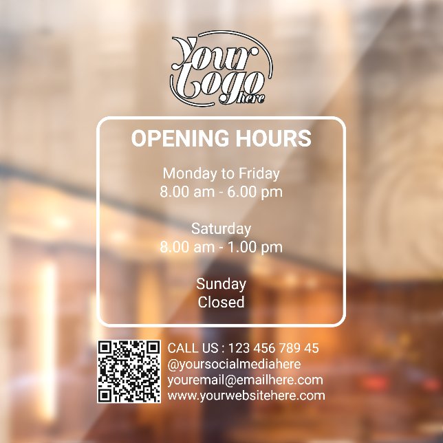 Opening Hours Business (Sheet 2)