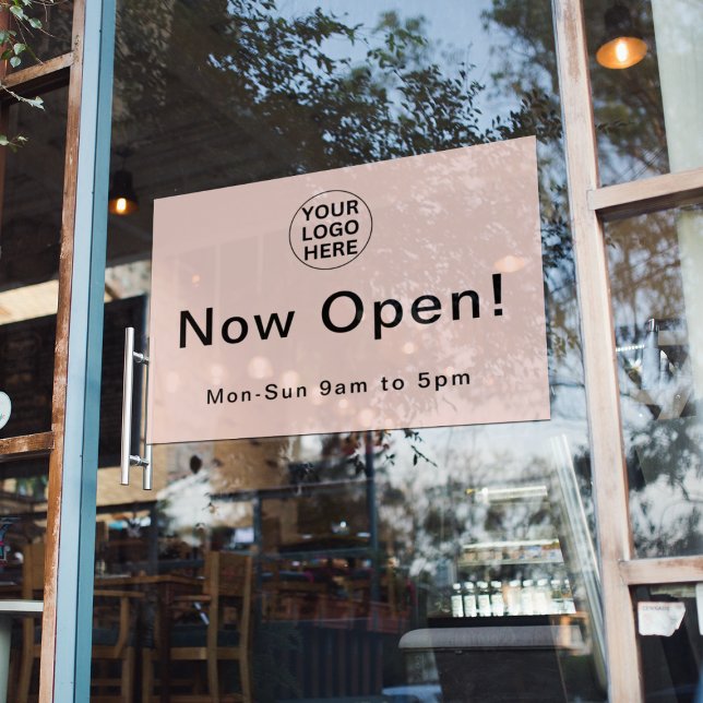 Opening Hours l Business Logo Blush Pink (Creator Uploaded)