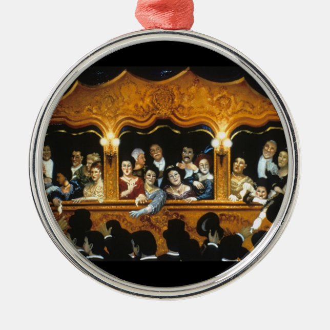 Opening Night at La Fenice Metal Tree Decoration (Front)