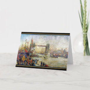 Opening of Tower Bridge London 1895 Thank You Card