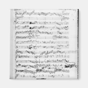 Opening page of the score of 'Les Paladins' Magnet