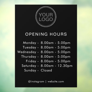 Opening Times   Business Logo Opening Hours Modern