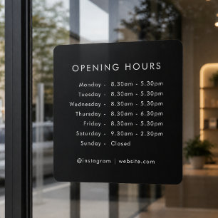 Opening Times   Business Opening Hours Black