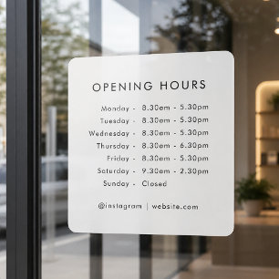 Opening Times Business Opening Hours Modern