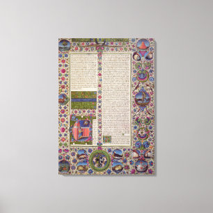 Opening words of Leviticus Canvas Print