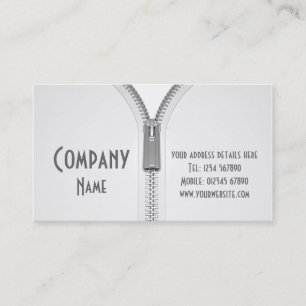 Opening Zip Business Card