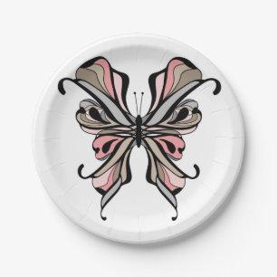 Openwork butterfly paper plate