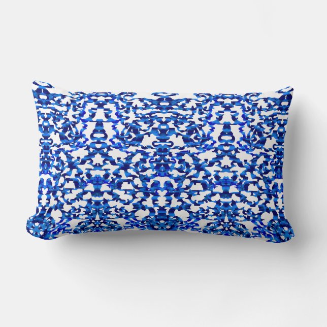 Openwork pattern in the style chinoiserie lumbar cushion (Front)