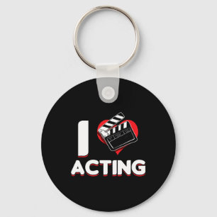 Opera Broadway Stage Actor Theatre Actress I Love  Key Ring