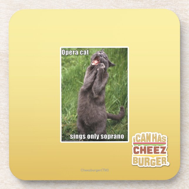 Opera Cat Coaster (Front)
