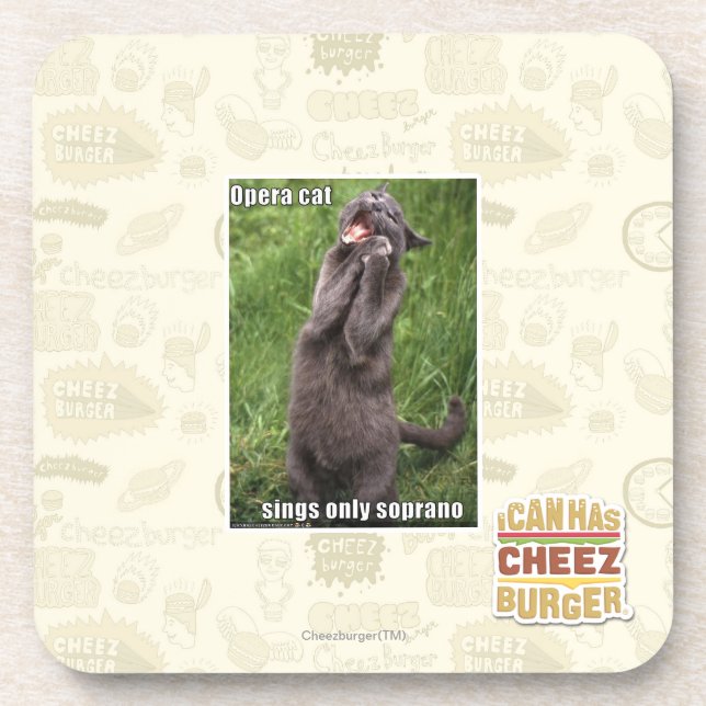 Opera Cat Coaster (Front)