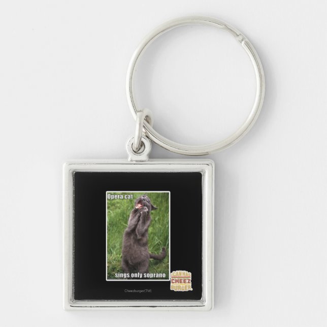 Opera Cat Key Ring (Front)