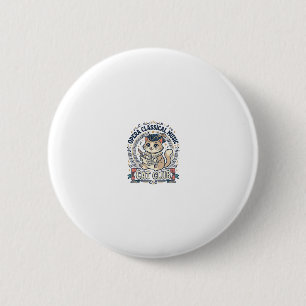 Opera Classical Music Cat Cute Cat T-Shirt Design  6 Cm Round Badge