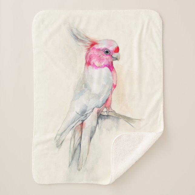 Opera Cockatoo Sherpa Blanket (Front)