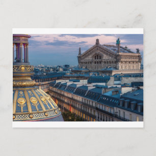 Opéra garnier, Paris Postcard