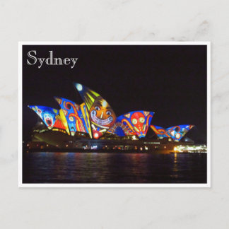 opera house fun vivid postcard