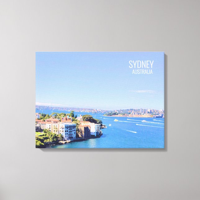 Opera House Sydney Harbour water view Canvas Print (Front)