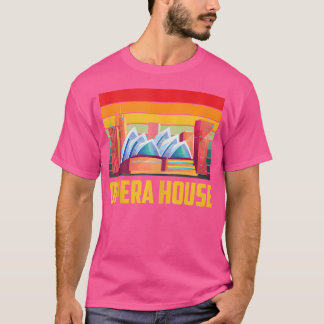 Opera House Sydney Skyline Retro New South Wales A T-Shirt
