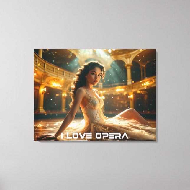 OPERA - I LOVE OPERA CANVAS PRINT (Front)