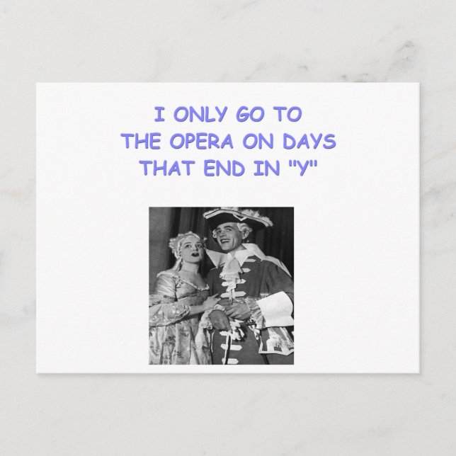 opera joke postcard (Front)