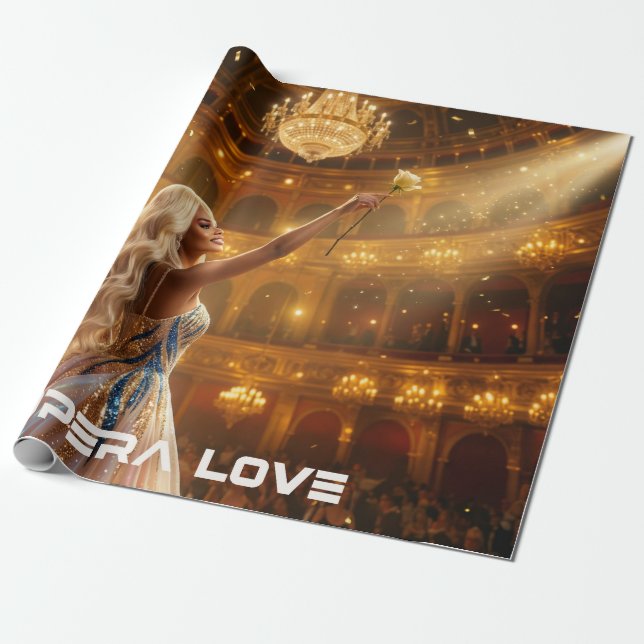 OPERA LOVE WRAPPING PAPER (Unrolled)