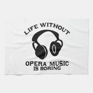 Opera Music designs Tea Towel