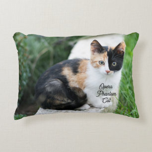 Opera Phantom Cat Accent Pillow