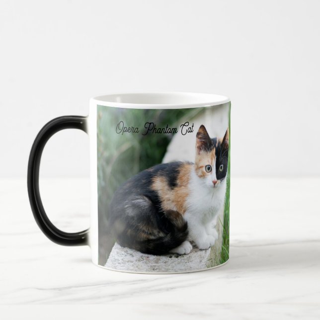 Opera Phantom Cat Magic Mug (Left)