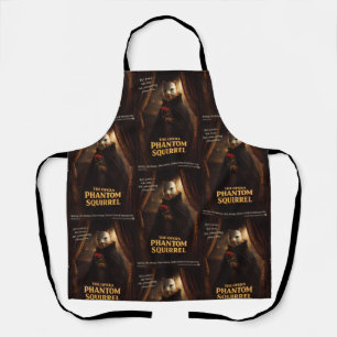 Opera Phantom Squirrel Parody Apron
