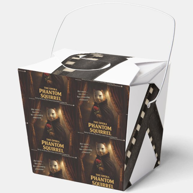 Opera Phantom Squirrel Parody Favour Box (Front)