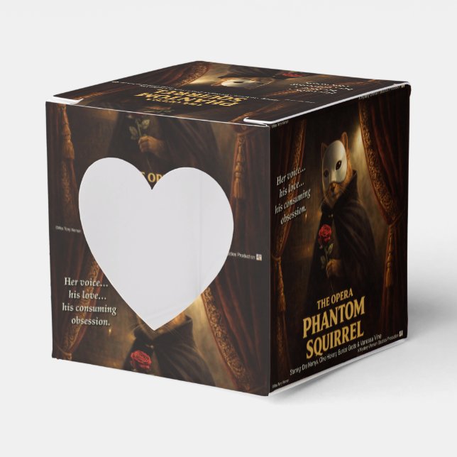 Opera Phantom Squirrel Parody Favour Box (Front Side)