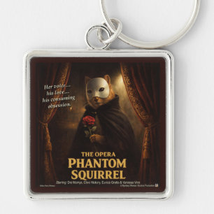 Opera Phantom Squirrel Parody Key Ring