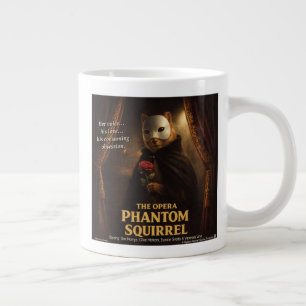 Opera Phantom Squirrel Parody Large Coffee Mug