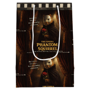 Opera Phantom Squirrel Parody Medium Gift Bag
