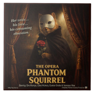 Opera Phantom Squirrel Parody Tile