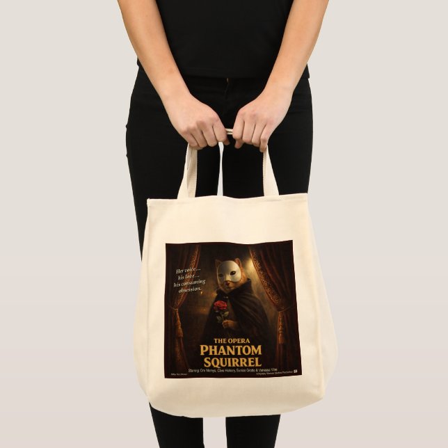 Opera Phantom Squirrel Parody Tote Bag (Front (Product))