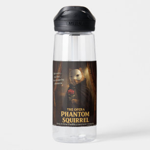 Opera Phantom Squirrel Parody Water Bottle