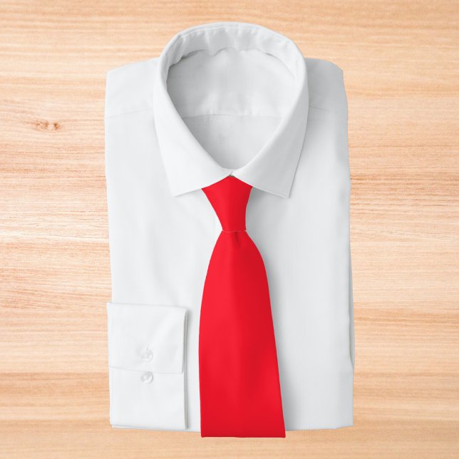 Opera Red Solid Color Tie (Creator Uploaded)