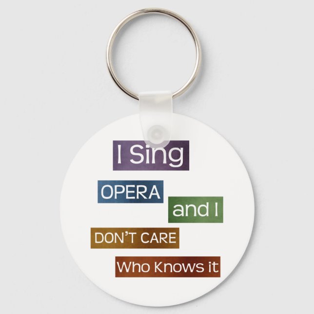 Opera Singer Key Ring (Front)