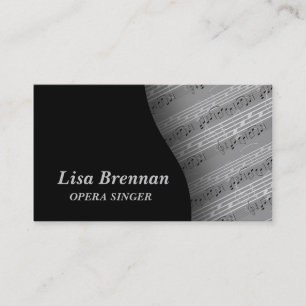 Opera Singer , Musician , Classics Notes Business Card