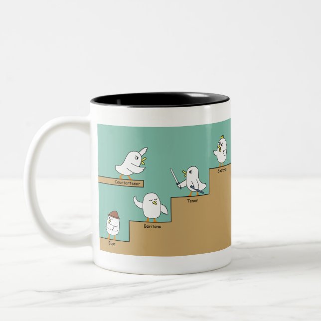 opera singers Two-Tone coffee mug (Left)
