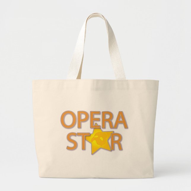 Opera Star Large Tote Bag (Front)