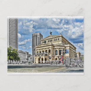 Opera Theatre in Frankfurt Postcard