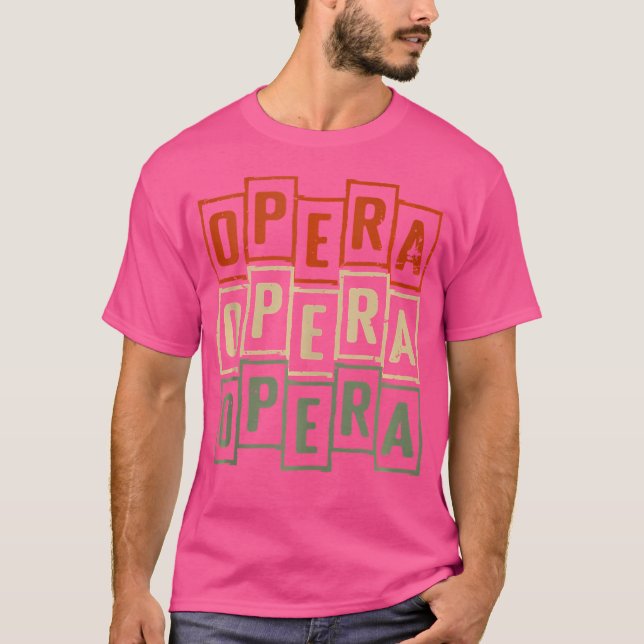 Opera Vintage Retro Opera Singer T-Shirt (Front)