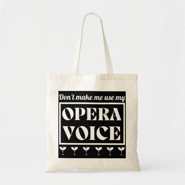 Opera Voice Opera Singer Tote Bag (Front)